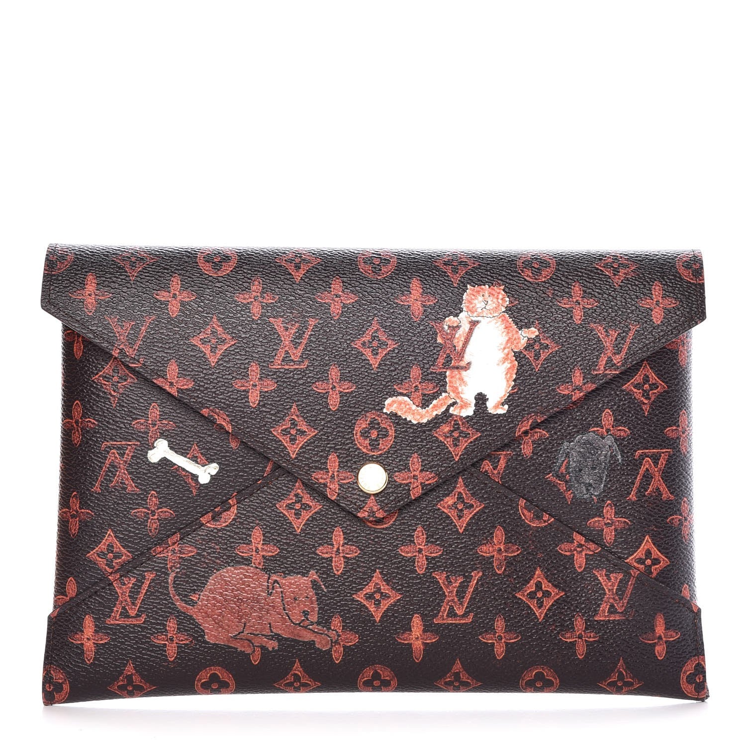 Louis Vuitton Catogram Kirigami Pochette Set Marron White Black 14 of 22