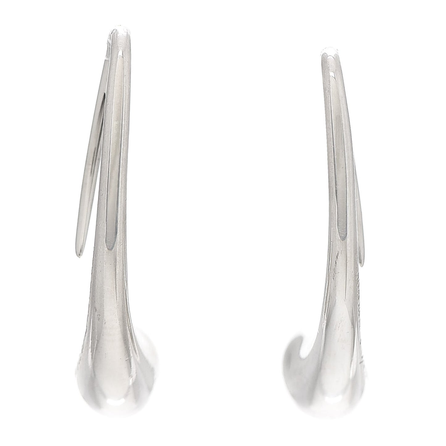 Sterling Silver Elsa Peretti Teardrop Hoop Earrings