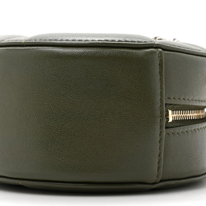 Chanel Lambskin Quilted Chanel 19 Round Clutch With Chain Khaki 9 of 11