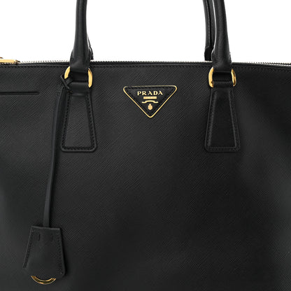 Prada Saffiano Medium Galleria Double Zip Tote Black 9 of 11