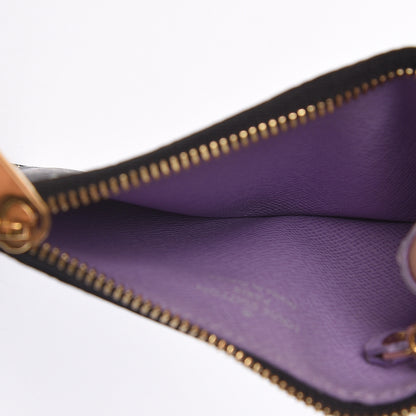 Louis Vuitton Monogram Multicolor Key Pouch Black Violet 5 of 7