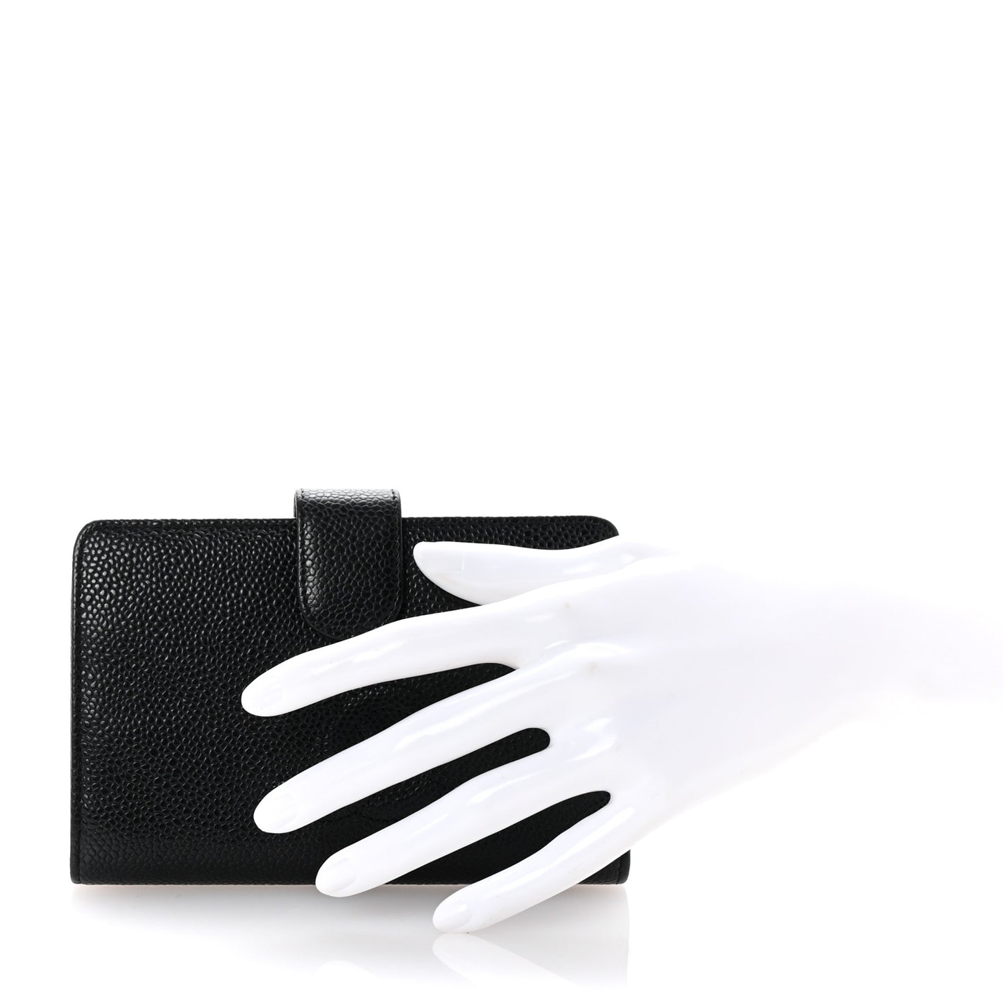 Caviar Timeless CC Zipped Pocket Wallet Black