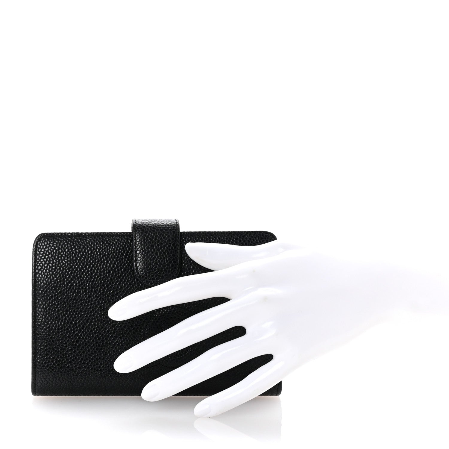 Chanel Caviar Timeless CC Zipped Pocket Wallet Black 2 of 7