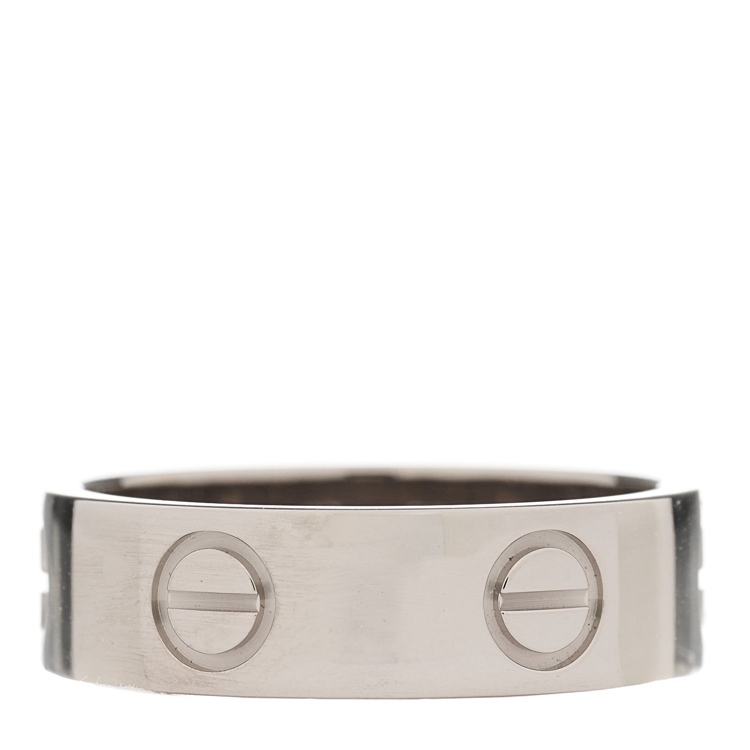 Cartier 18K White Gold 5.5mm LOVE Ring 52 6 3 of 4