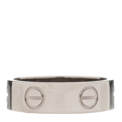 Cartier 18K White Gold 5.5mm LOVE Ring 52 6 3 of 4