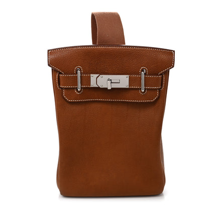 Hermes Natural Barenia Faubourg Hac A Dos PM Backpack Fauve 1 of 12
