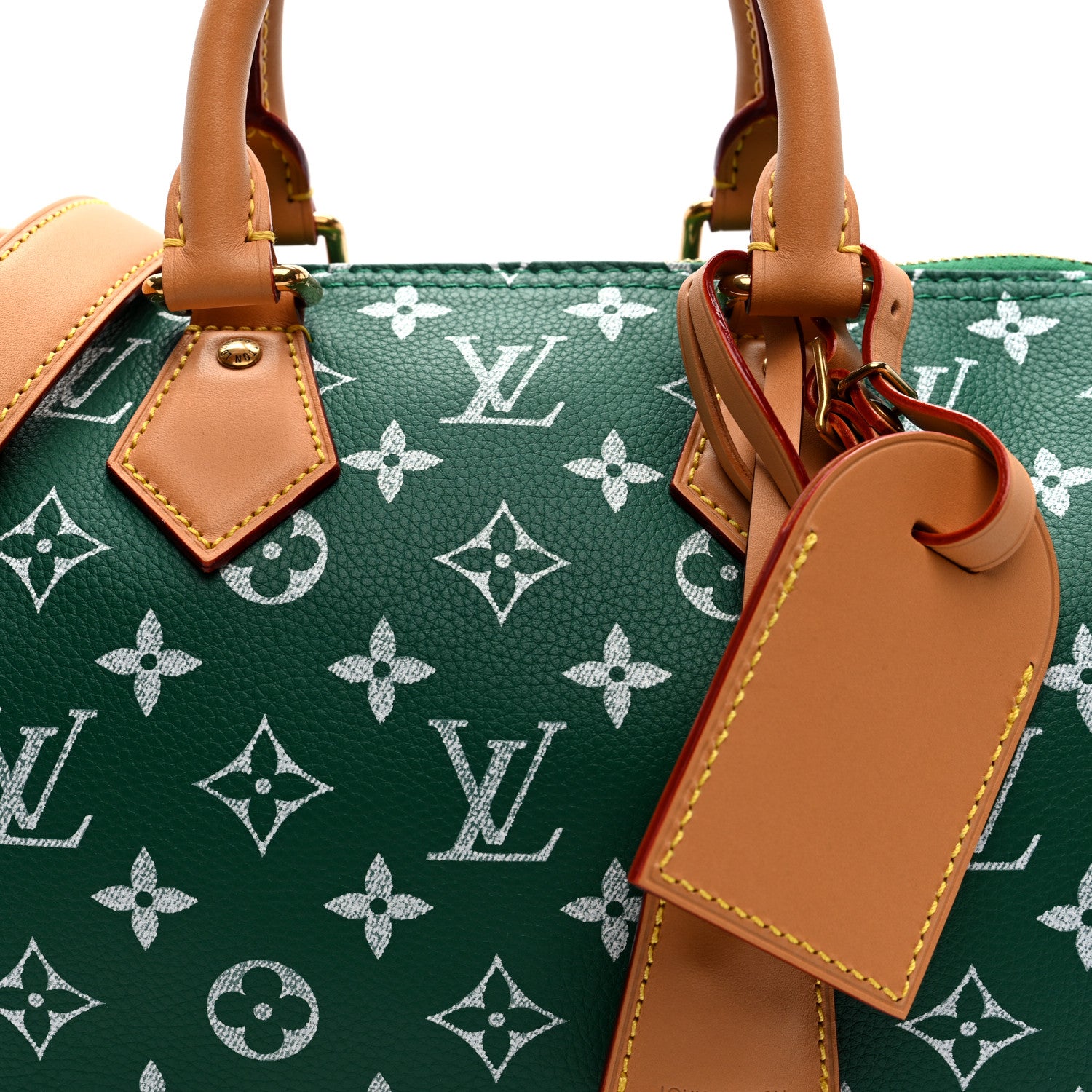 Louis Vuitton Calfskin Monogram Speedy P9 Bandouliere 25 Green 8 of 10