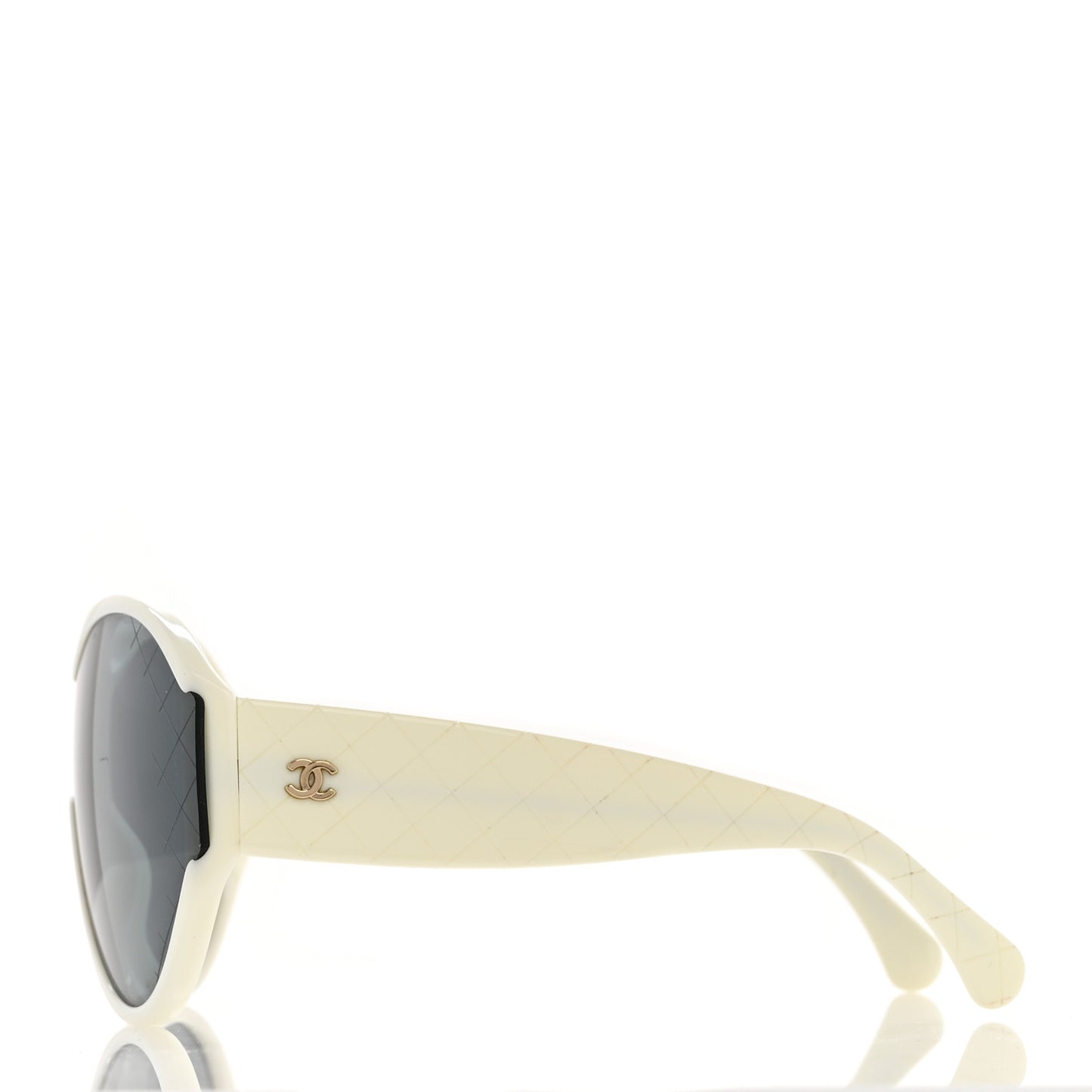 Acetate Shield Sunglasses 71476-A White