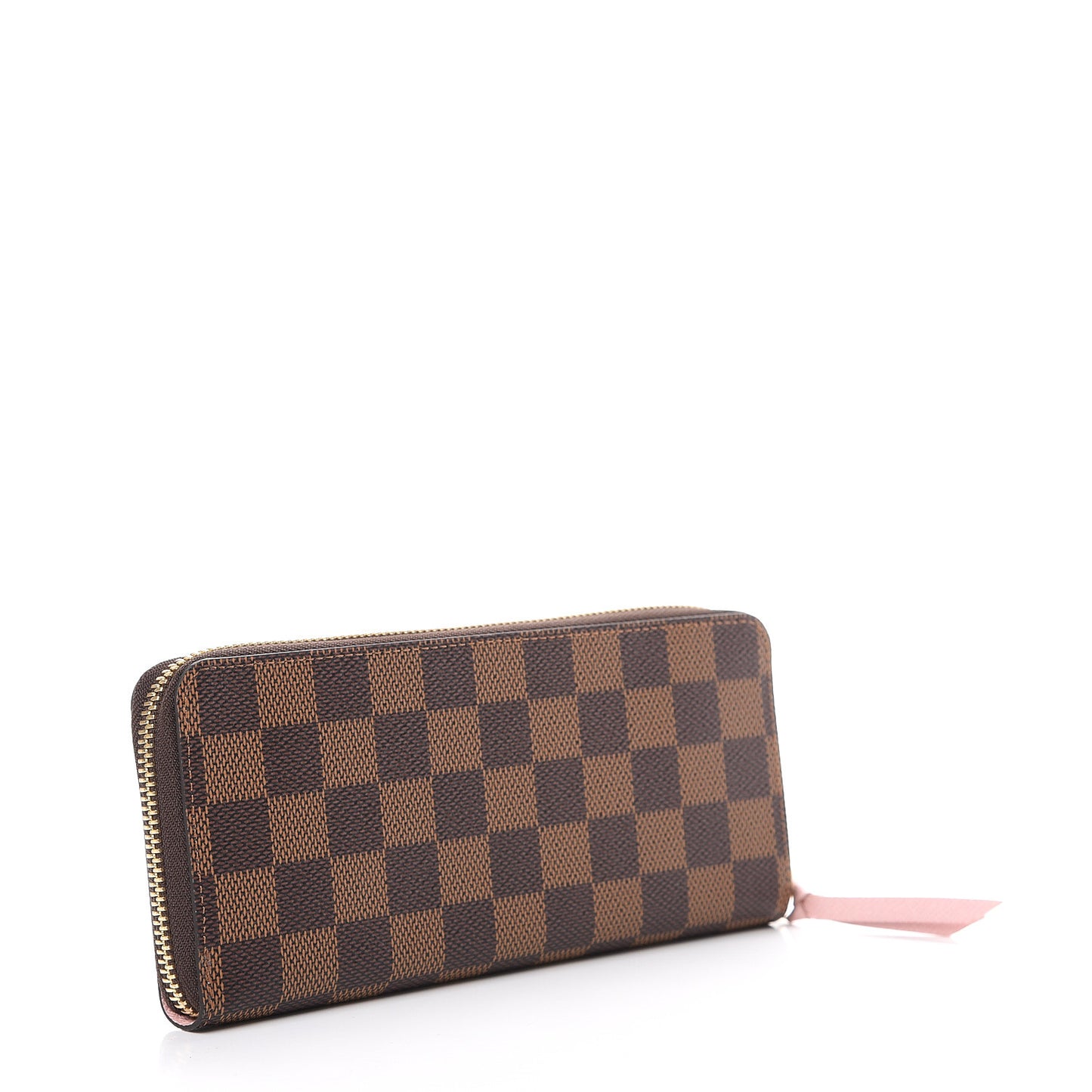 Damier Ebene Clemence Wallet Rose Ballerine