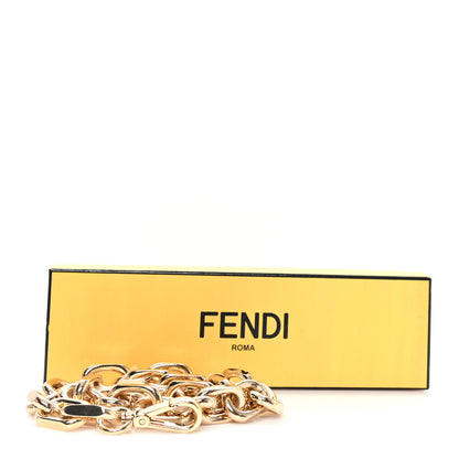 Fendi Metal Diamond Metallo Chain Strap Oro Soft 4 of 4