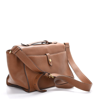 Prada Vitello Daino Sound Twin Pocket Satchel Brandy 2 of 10