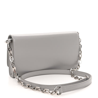 Givenchy Calfskin 4G Wallet on Chain Cloud Grey 3 of 12