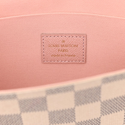 Louis Vuitton Damier Azur Pochette Felicie Chain Wallet Rose Ballerine 7 of 13
