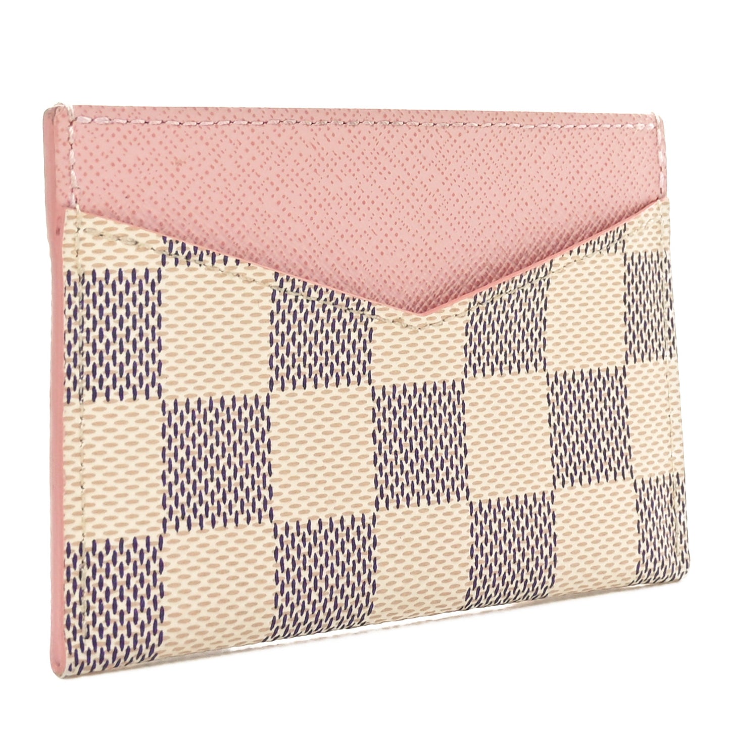 Damier Azur Daily Card Holder Rose Ballerine