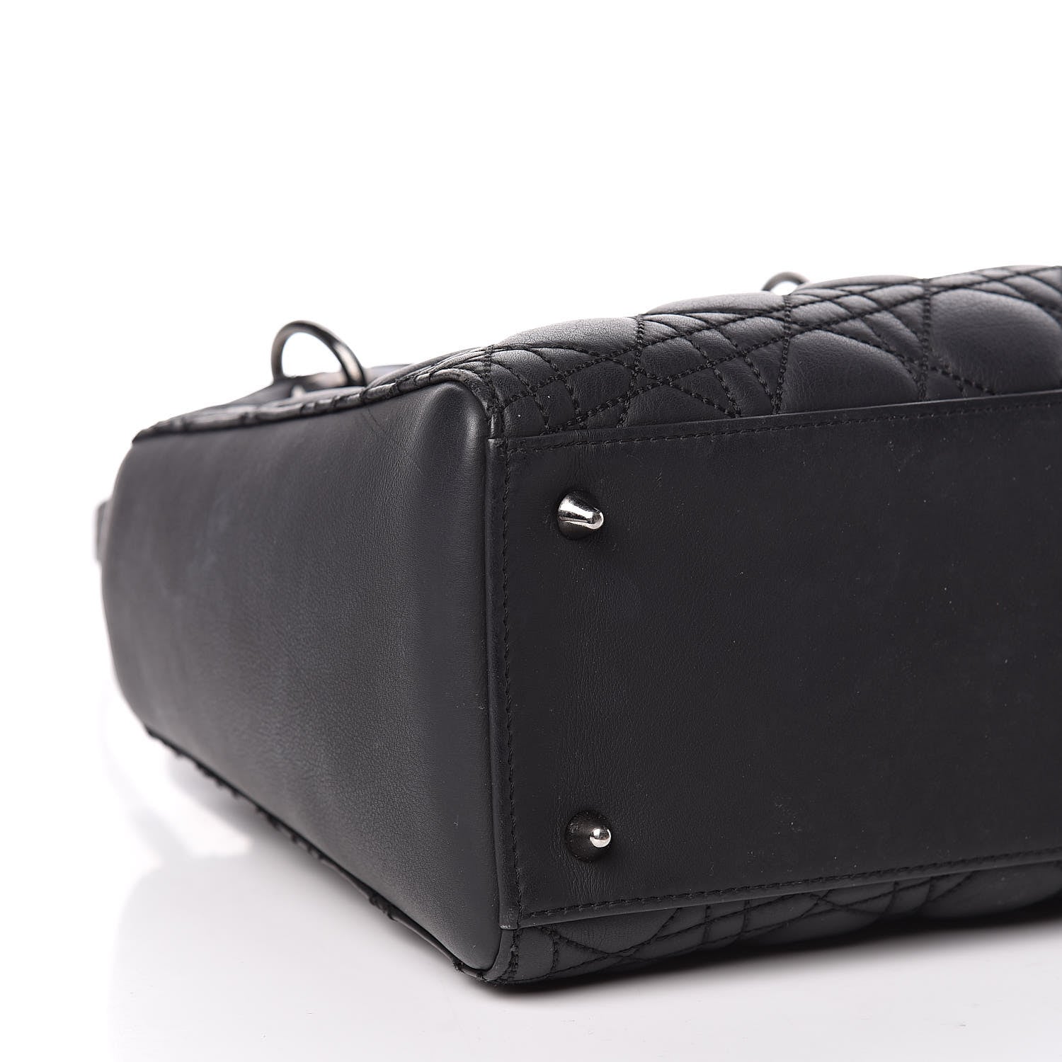 Christian Dior Calfskin Cannage Medium Anselm Reyle Lady Dior Black 13 of 14