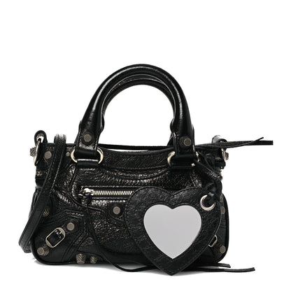 Balenciaga Agneau Arena Neo Cagole Mini Handbag Black 3 of 15