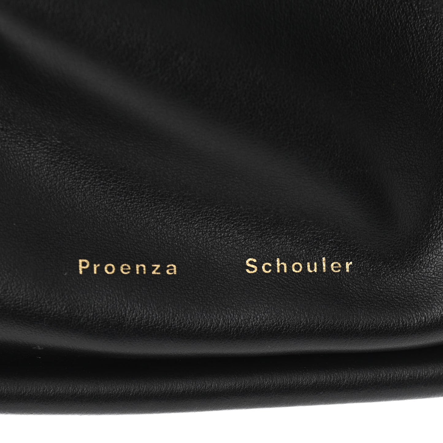 Calfskin Small Ruched Tote Black