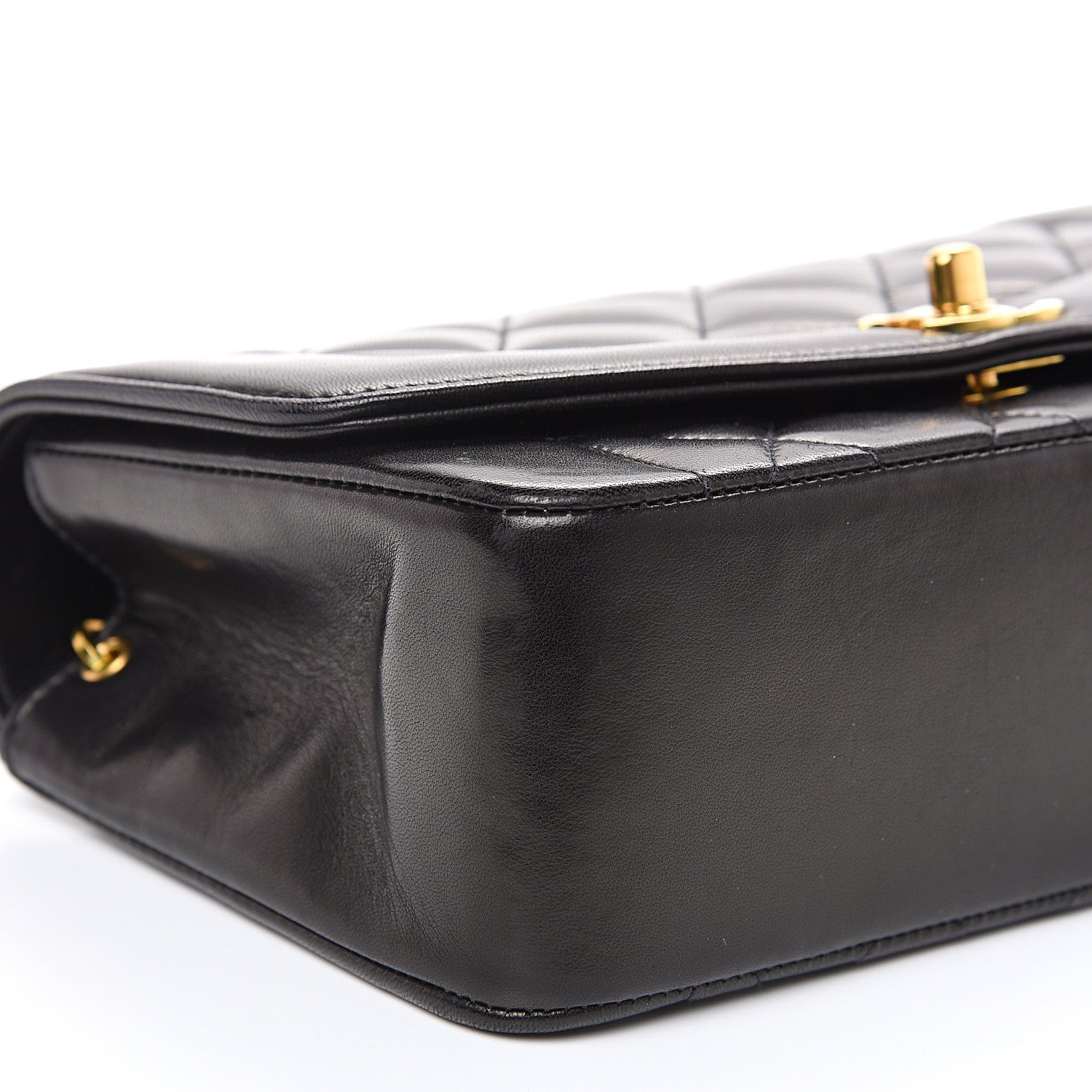 Chanel Lambskin Quilted Small Single Flap Black 8 of 12