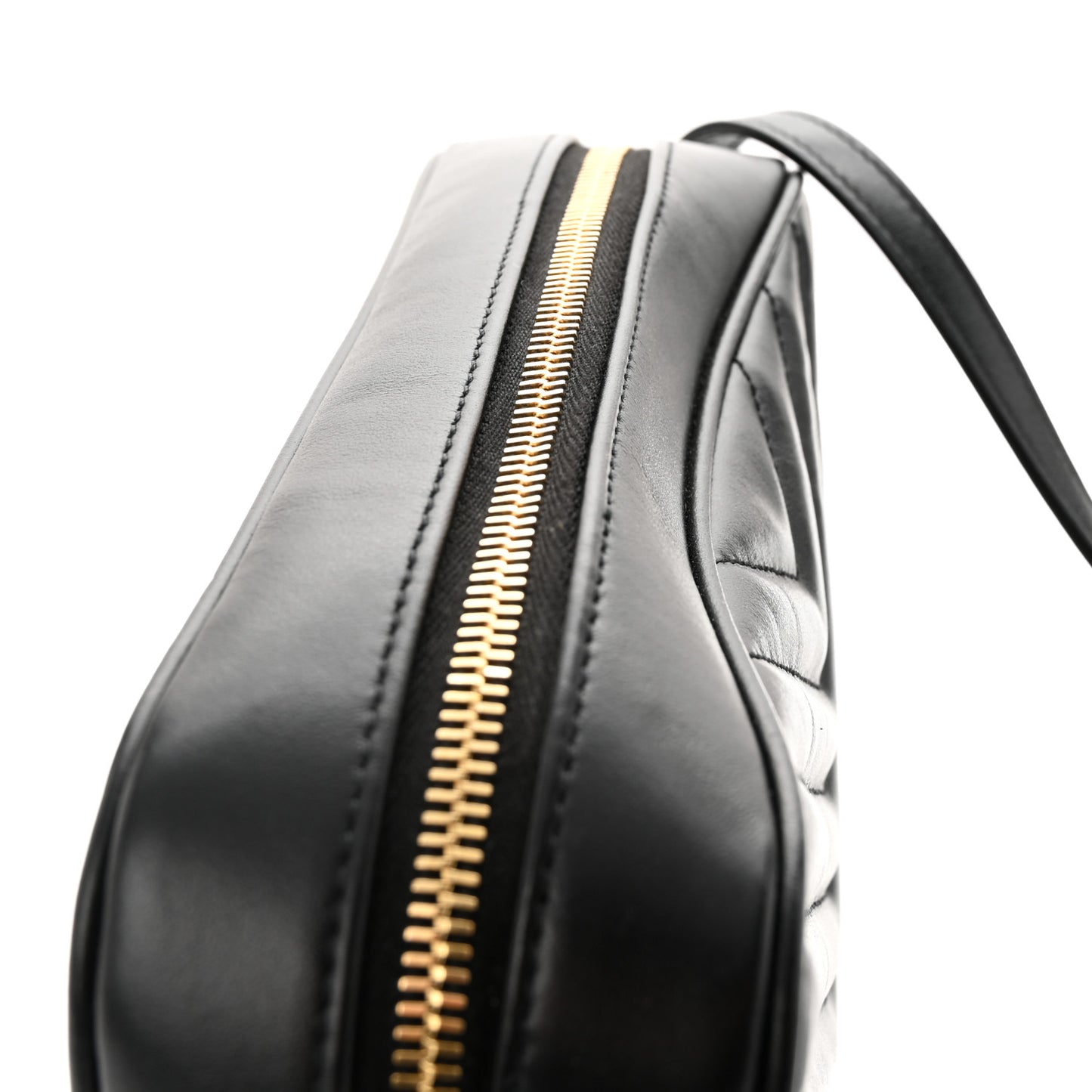 Calfskin Matelasse Monogram Lou Camera Bag Black