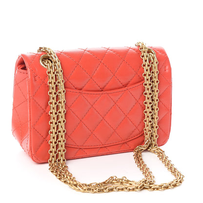 Chanel Aged Calfskin Quilted 2.55 Reissue Mini Flap Red 3 of 11