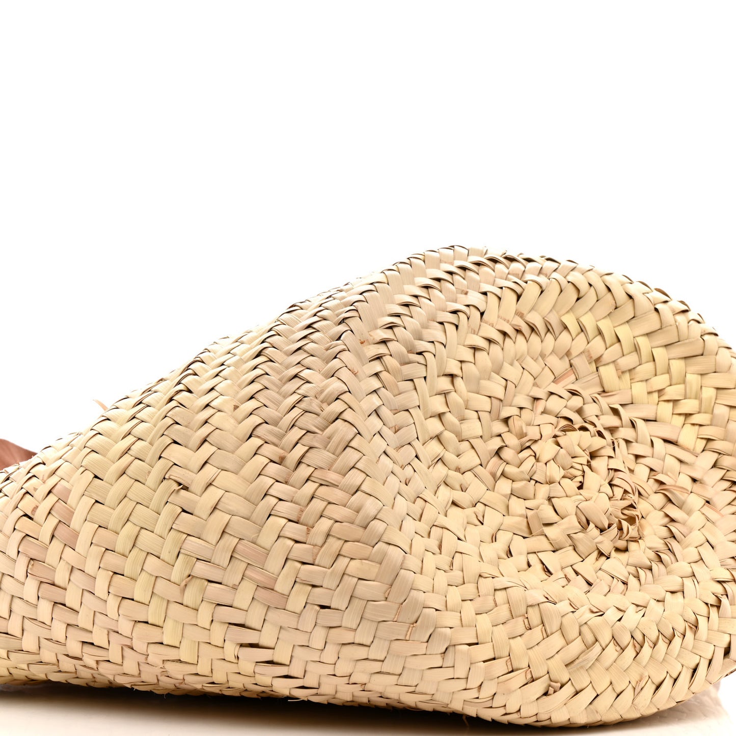 Raffia Calfskin Biloumoon Tote Natural Cuoio