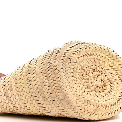 Christian Louboutin Raffia Calfskin Biloumoon Tote Natural Cuoio 8 of 13