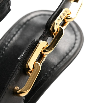 Louis Vuitton Calfskin Sparkle Slingback Pumps 38 Black 9 of 9