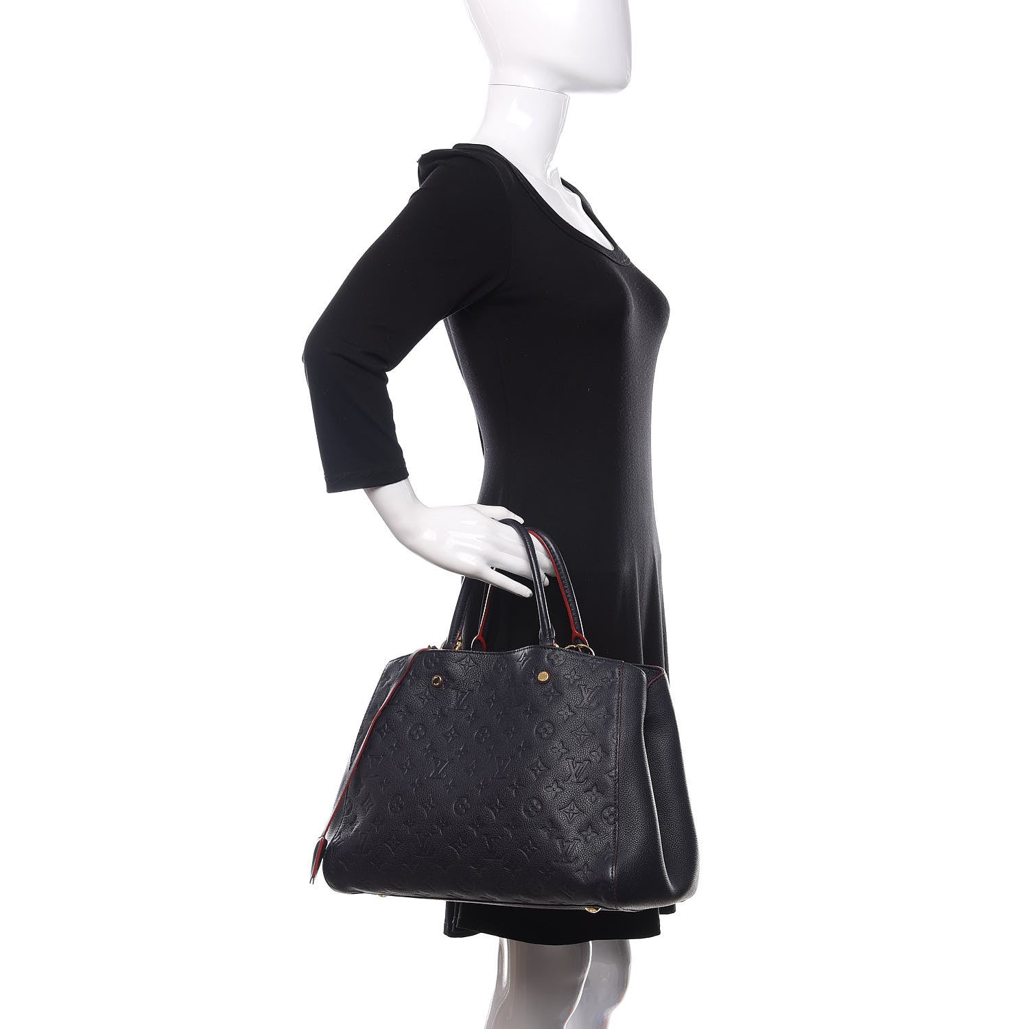 Louis Vuitton Empreinte Montaigne GM Marine Rouge 2 of 18