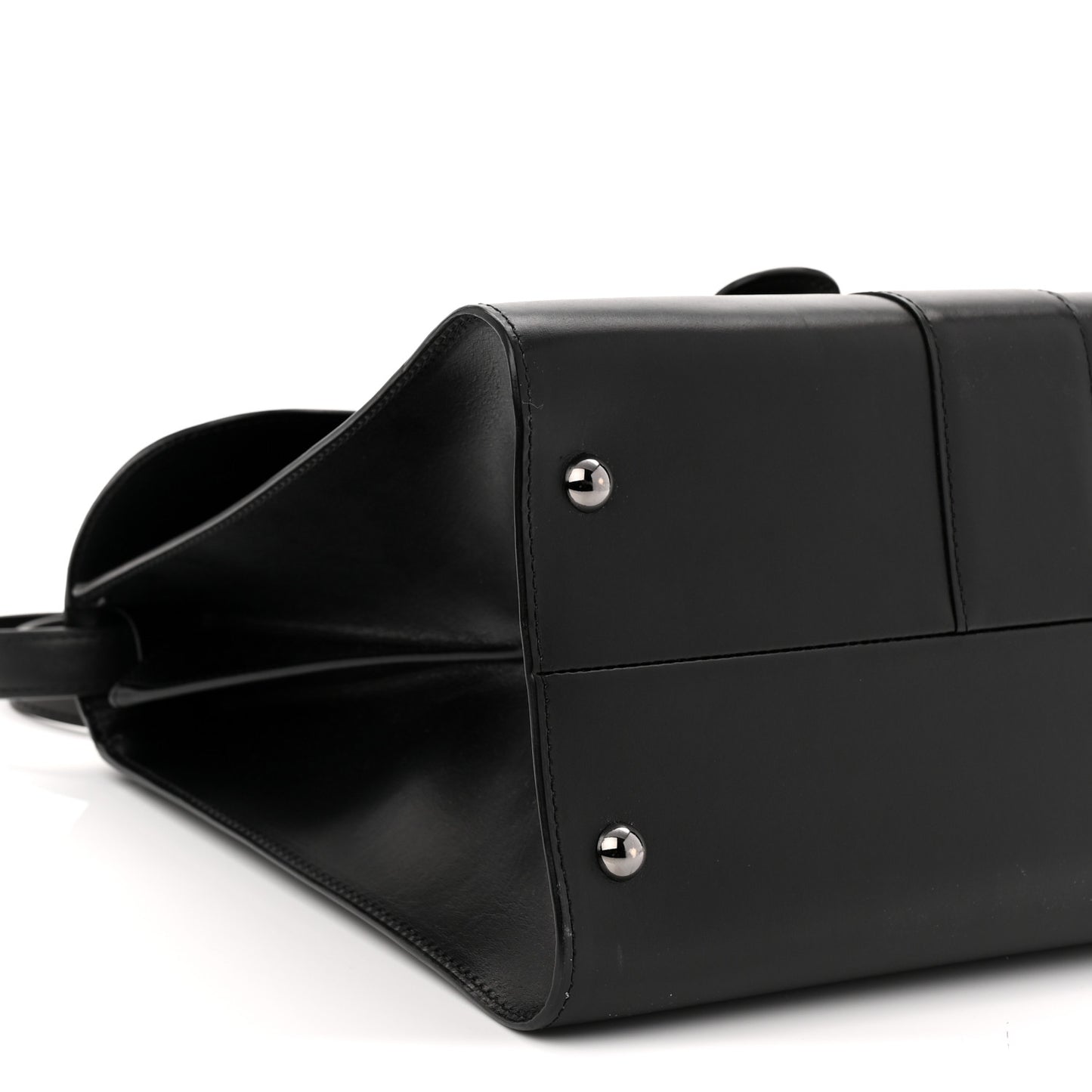 Calfskin MM L'Humour Brillant Satchel Black