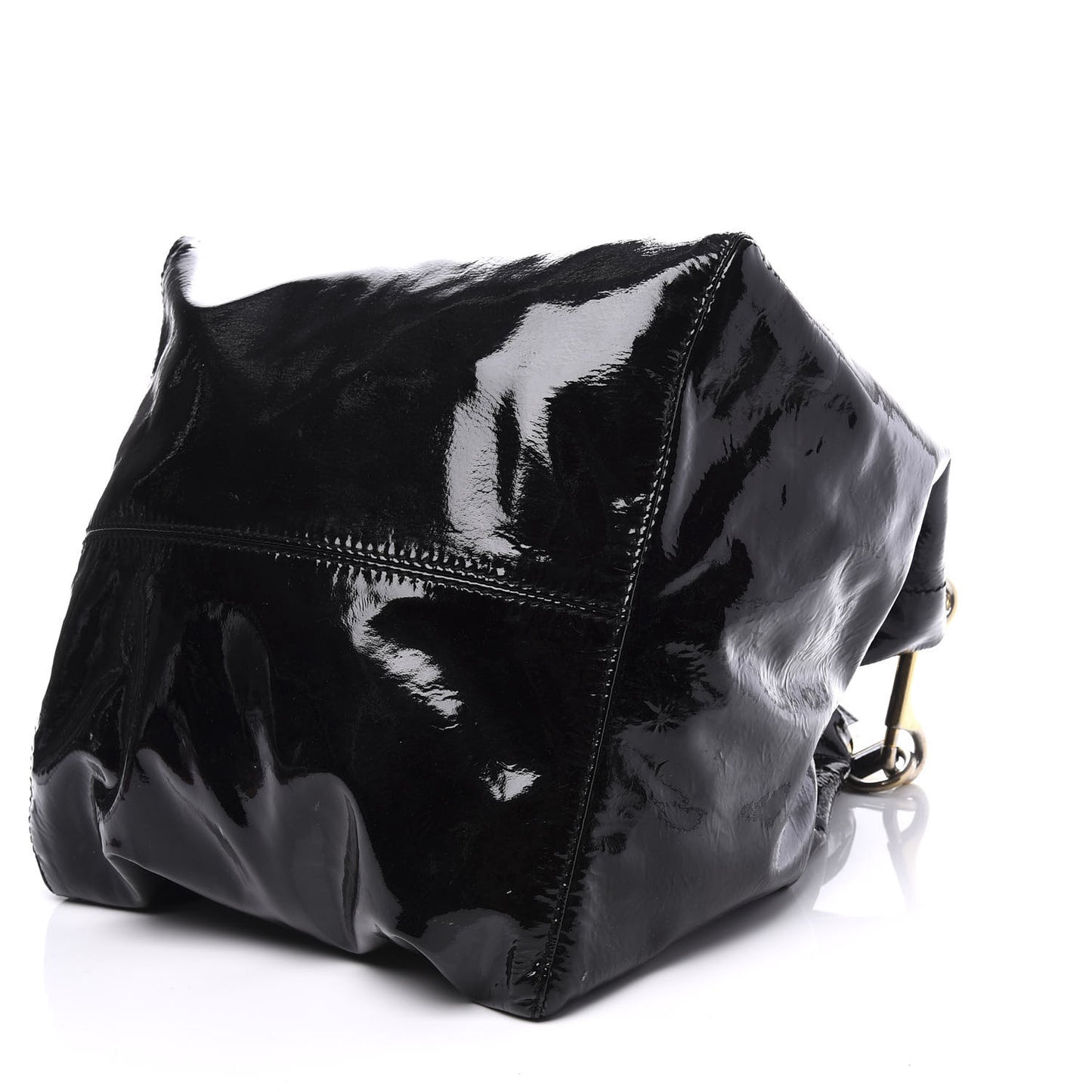 Patent Lola Oversized Tote Black