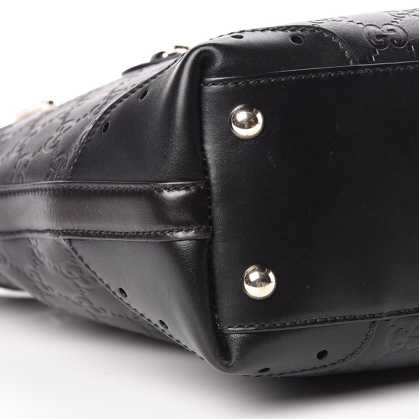 Guccissima Small Punch Tote Black