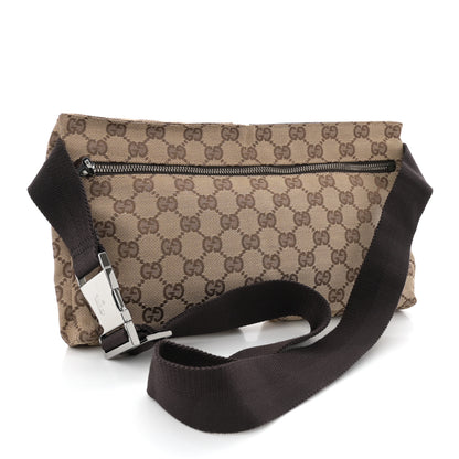 Gucci GG Monogram Double Pocket Belt Bag Dark Brown 3 of 13