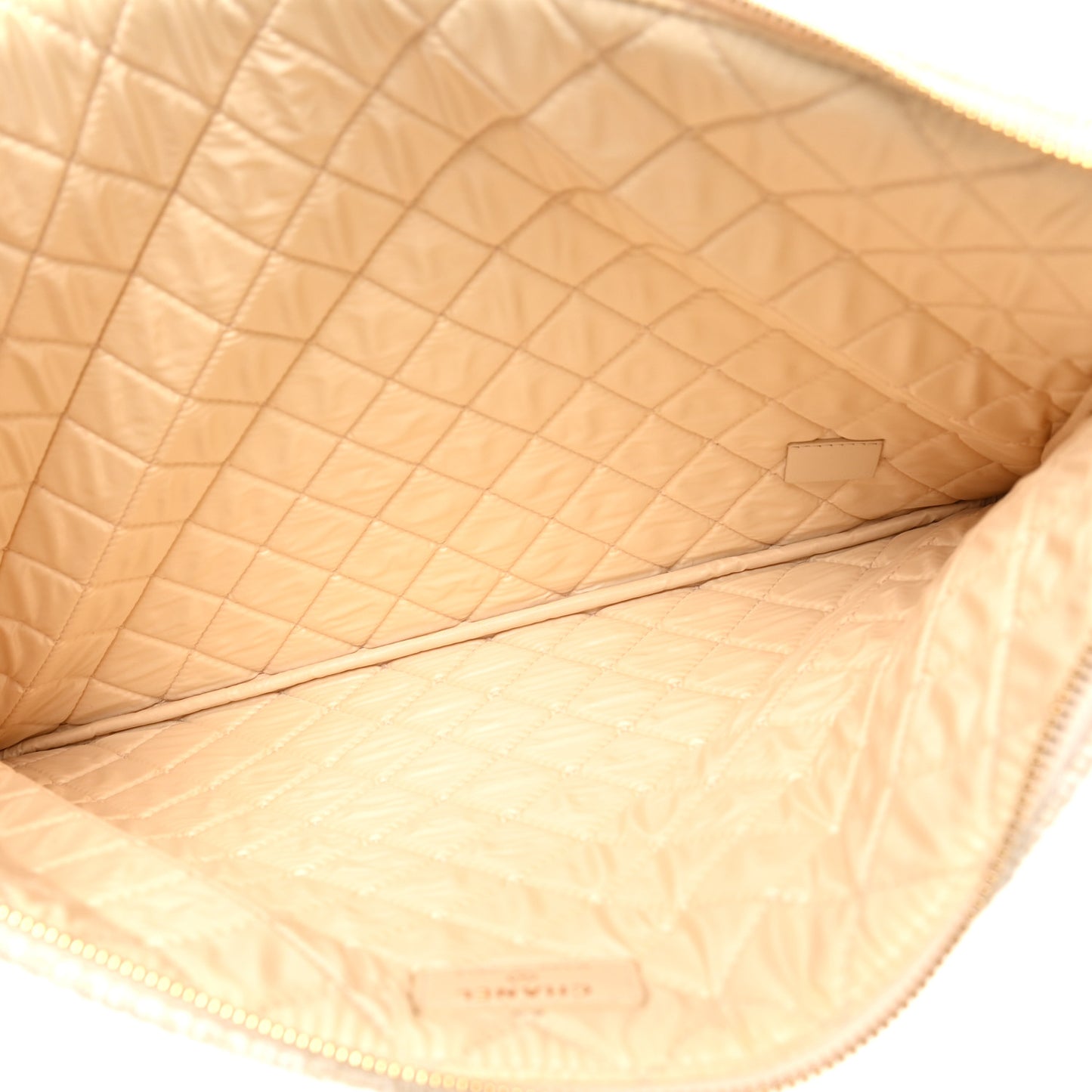 Canvas Medium Deauville Cosmetic Pouch Light Beige