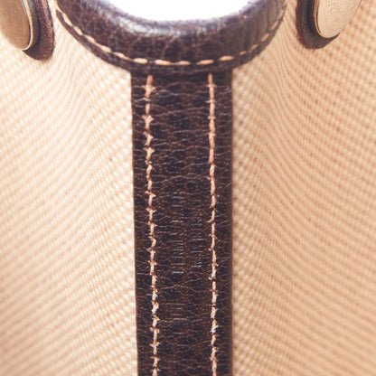 Hermes Toile Buffle Gala Garden Party Tote 36 MM Marron Fonce 8 of 9