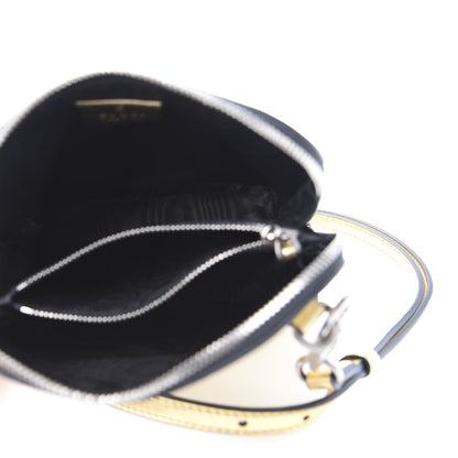 Gucci X SEGA Calfskin GUCCY Stars Mini Dome Shoulder Bag Gold 5 of 11