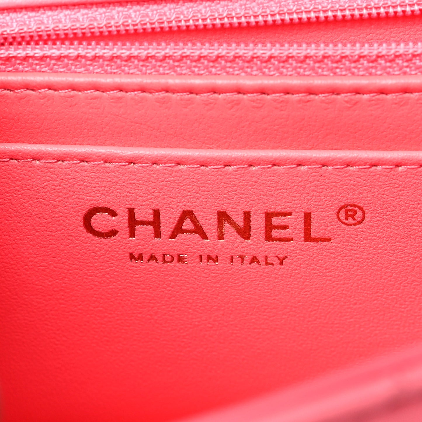 Lambskin Quilted Mini Rectangular Flap Pink