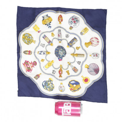 Hermes Silk Quimporte Le Flacon Pocket Square Scarf 2 of 6
