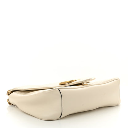 Gucci Calfskin Matelasse Small GG Marmont Shoulder Bag White 4 of 11