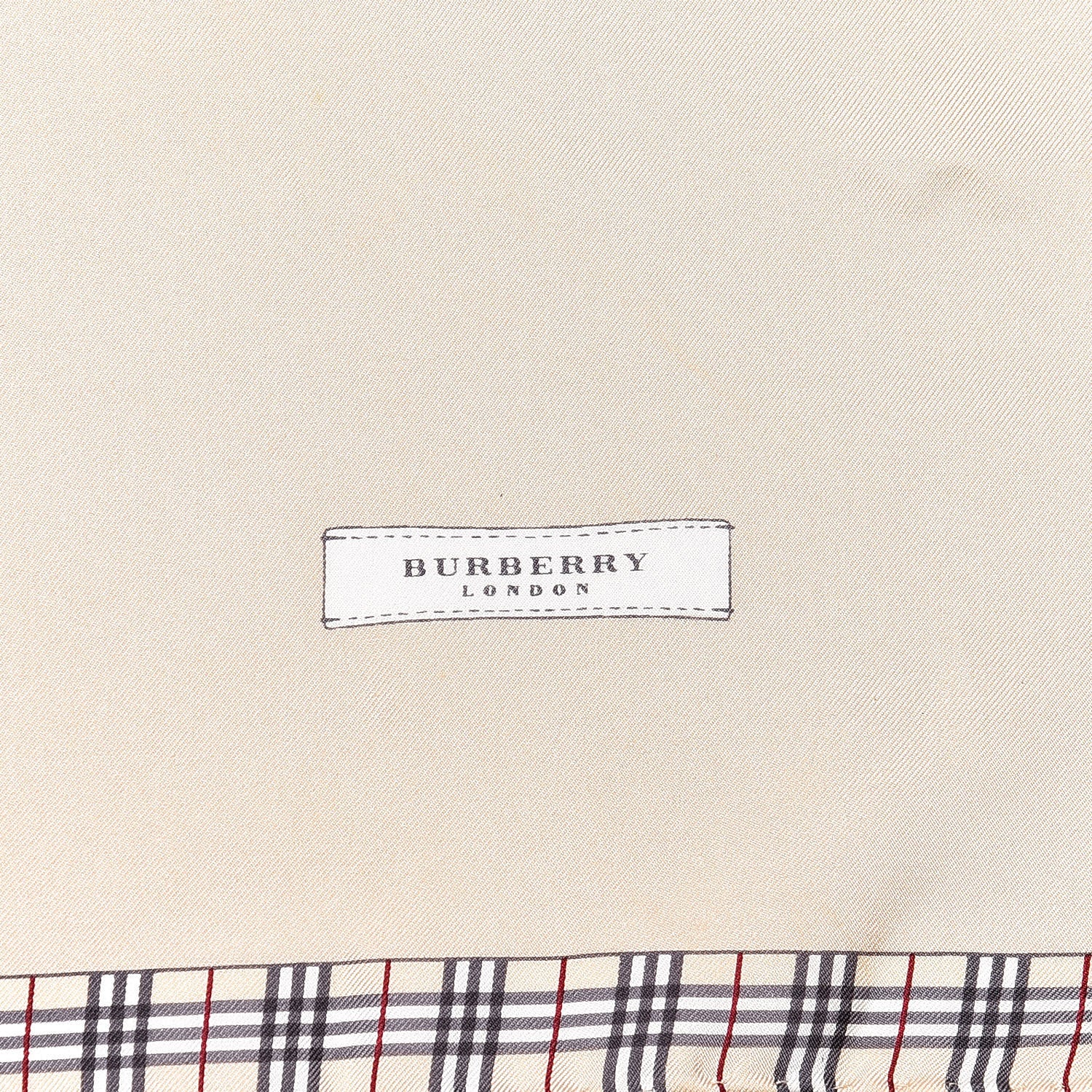 Burberry Silk House Check Square Scarf Beige 3 of 5