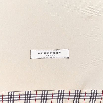 Burberry Silk House Check Square Scarf Beige 3 of 5
