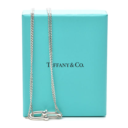 Tiffany Sterling Silver Double HardWear Link Pendant Necklace 5 of 5