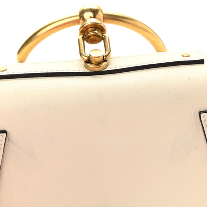 Chloe Calfskin Suede Small Nile Bracelet Bag Off White 12 of 14