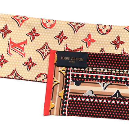 Louis Vuitton Silk Monogram Monodots Bandeau Beige 3 of 3