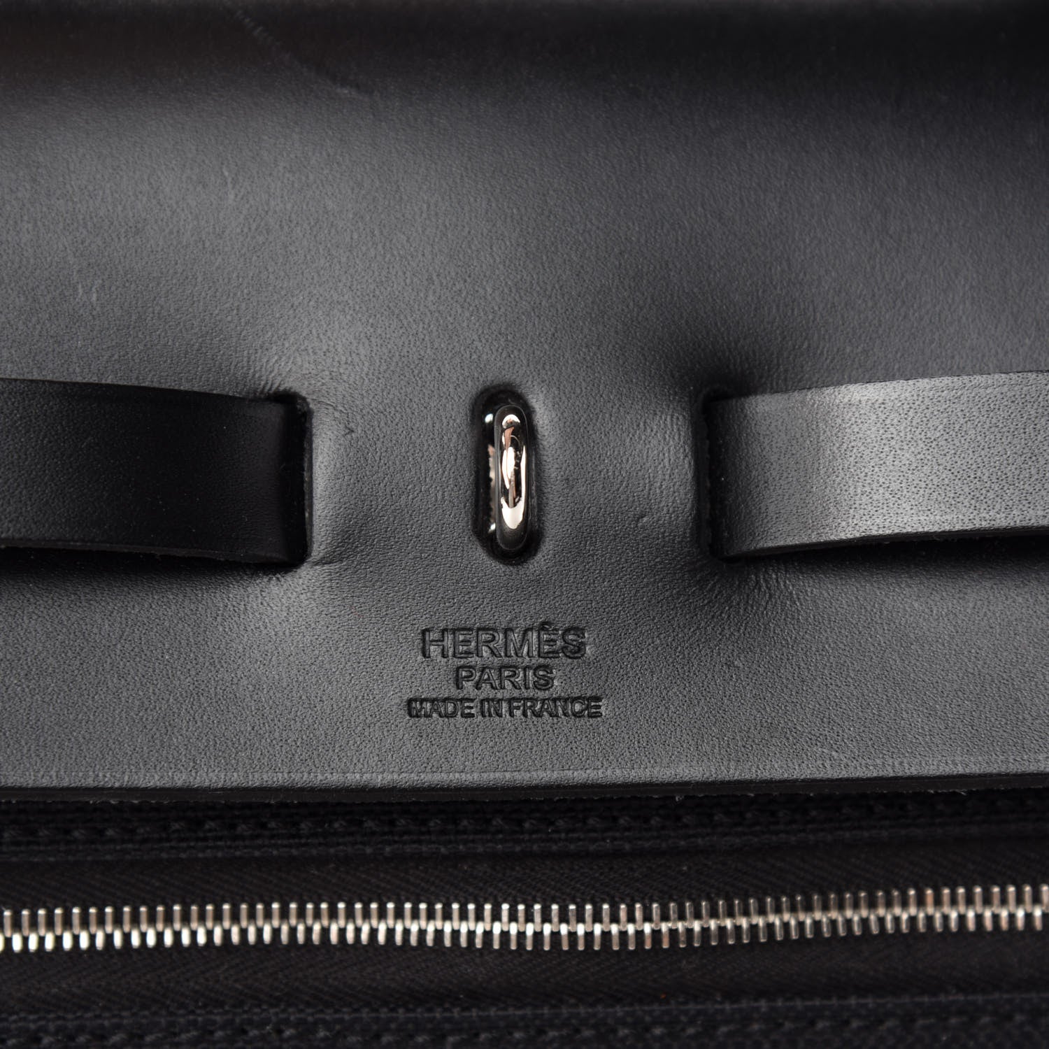 Hermes Toile Vache Hunter Herbag Zip 39 MM Black 8 of 9