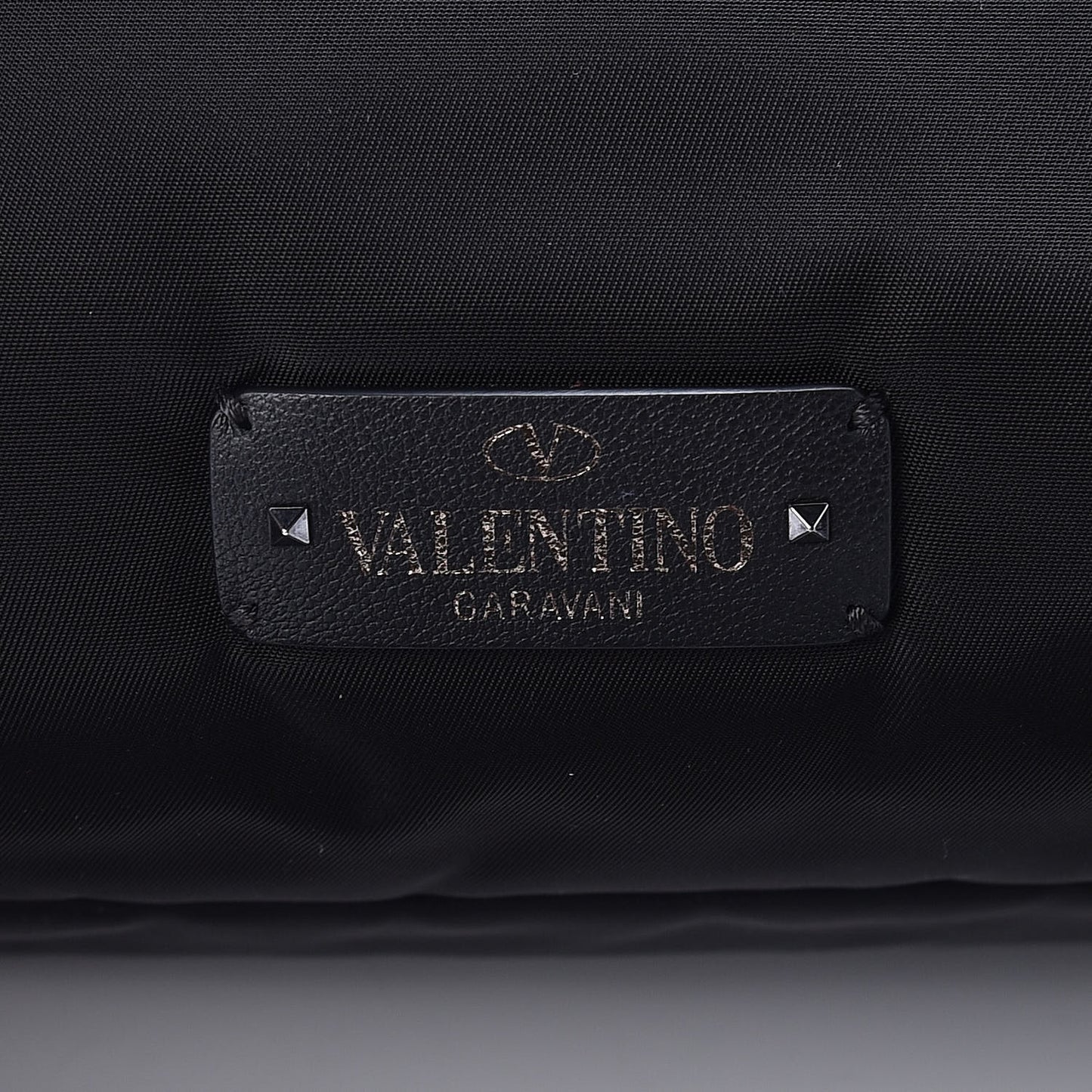 Nylon Mens VLTN Padded Messenger Bag Black