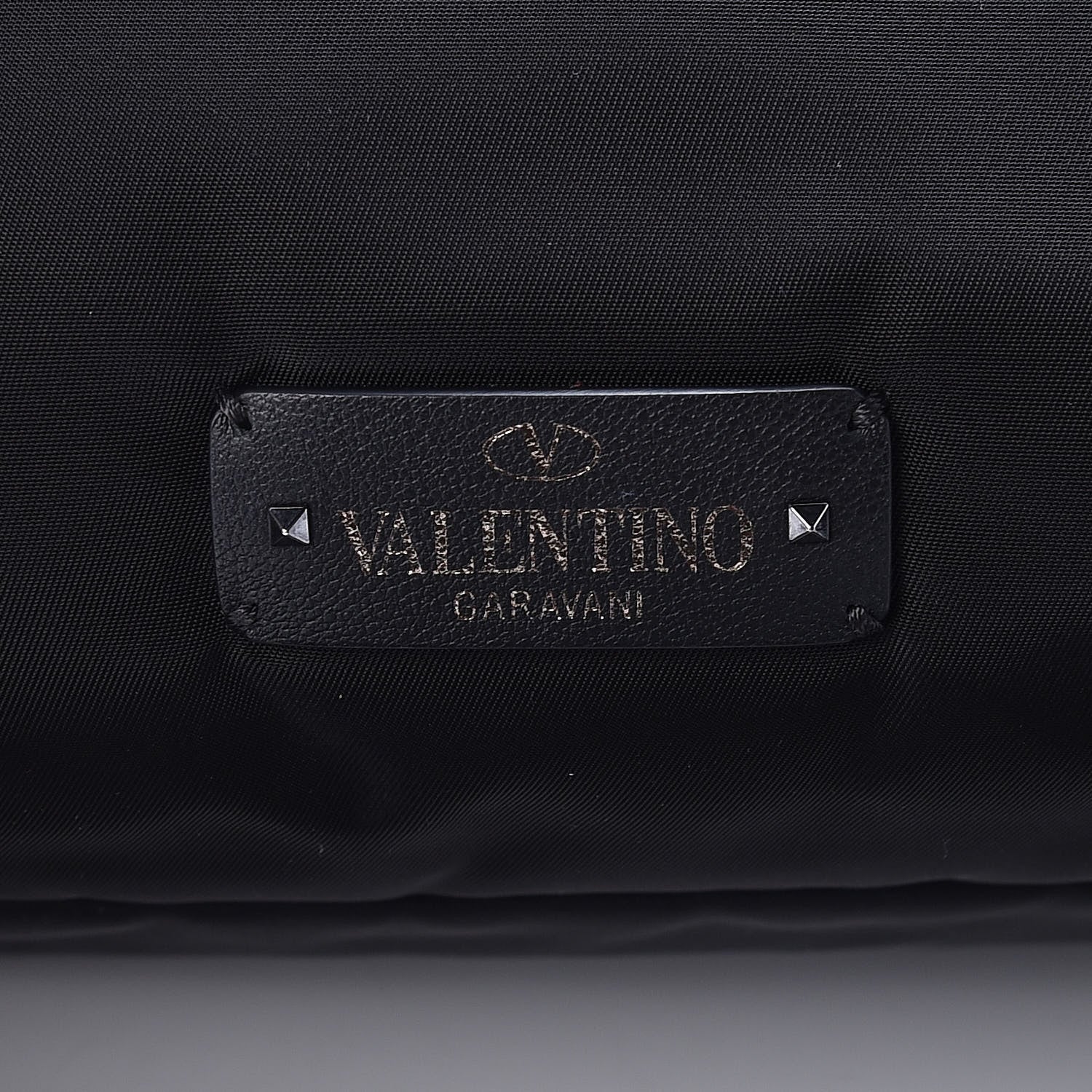 Valentino Garavani Nylon Mens VLTN Padded Messenger Bag Black 7 of 9