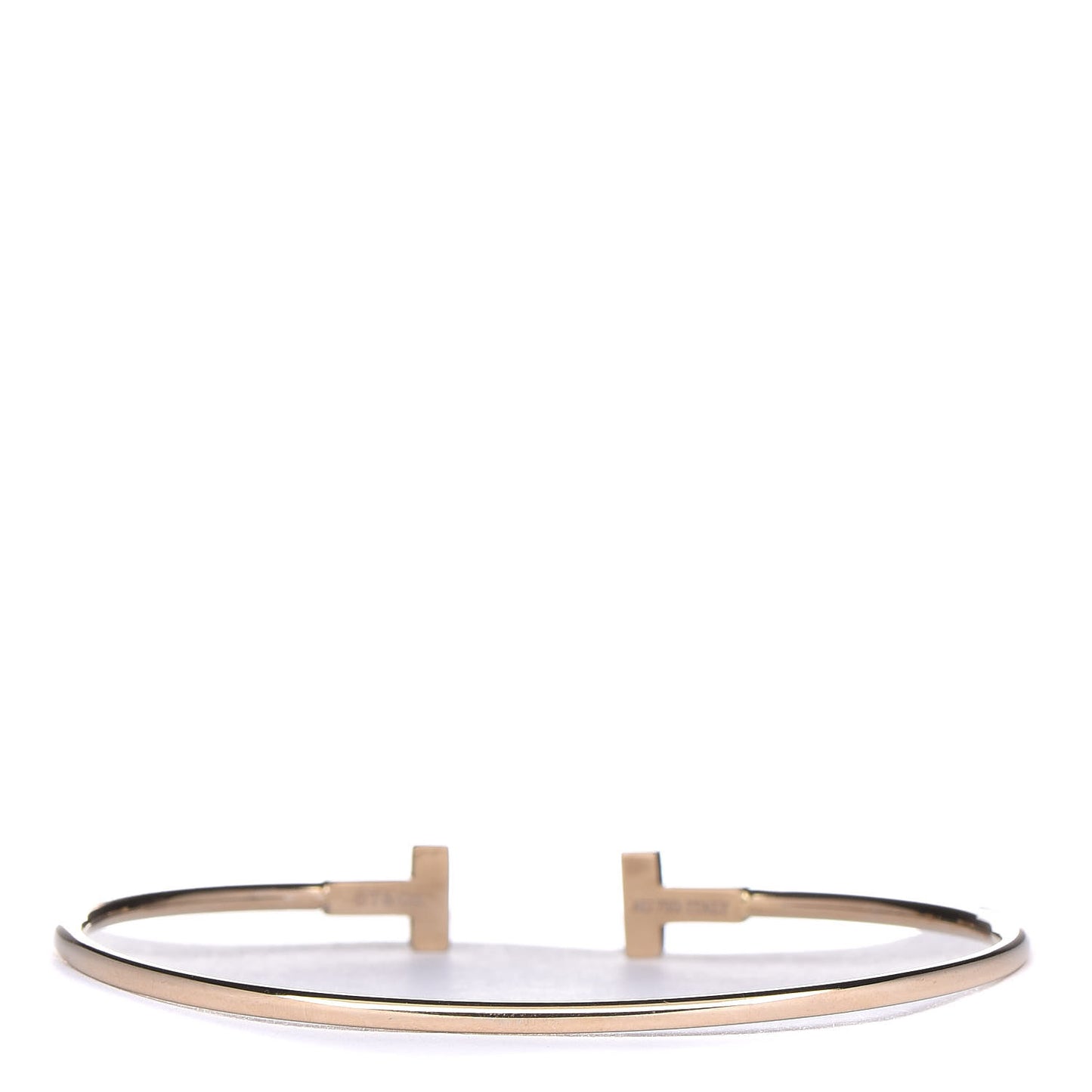 18K Yellow Gold Narrow T Wire Bracelet