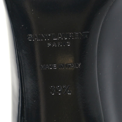 Saint Laurent Patent Calfskin Opyum 85 Pumps 39.5 Black Gold 7 of 8