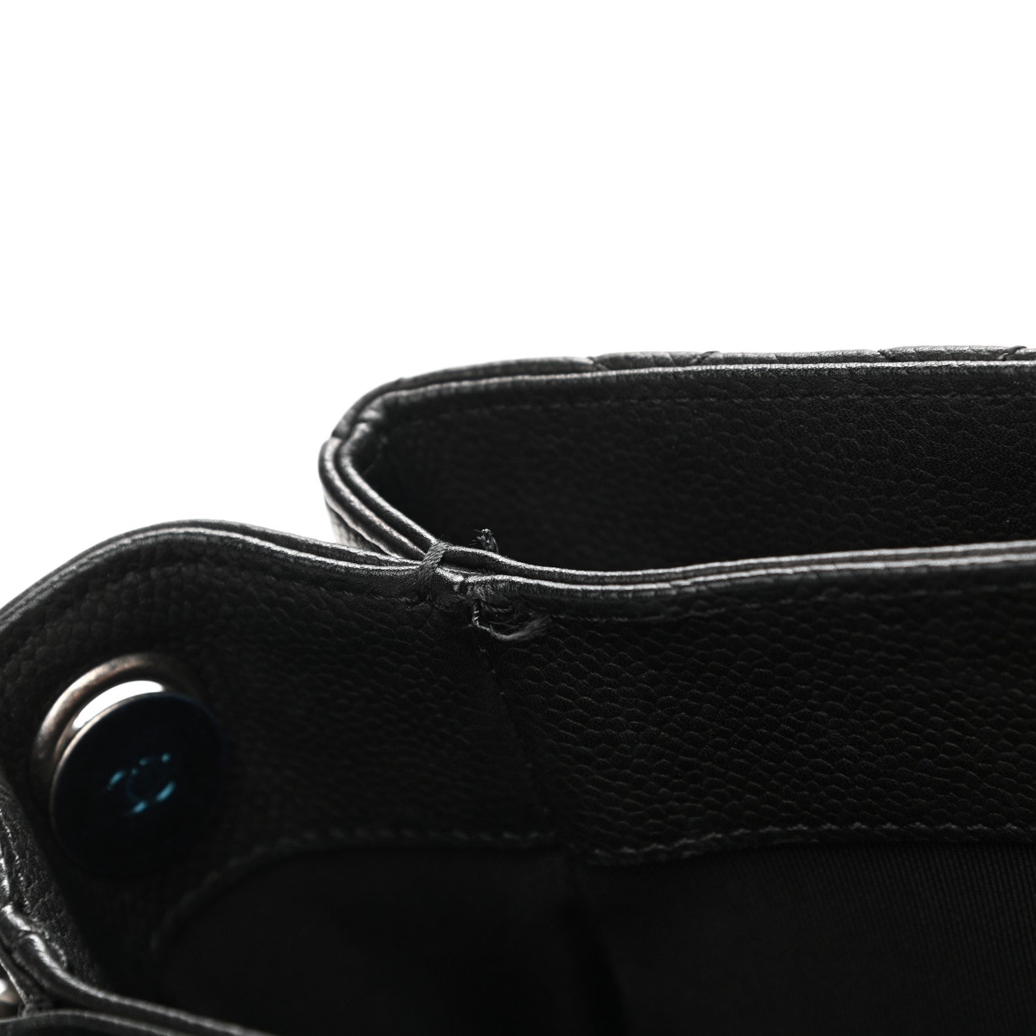 Chanel Caviar Quilted Medium Rock In Rome Single Flap Black 11 of 12