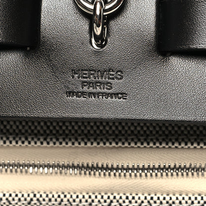Hermes Vache Hunter Criss Viking Herbag Zip Retourne 31 PM Ecru Black 6 of 11
